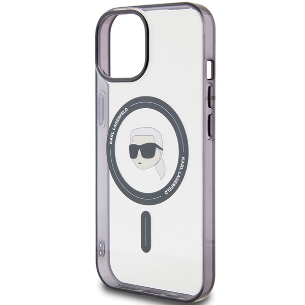 iTok webáruház - Karl Lagerfeld Karl Lagerfeld KLHMP15MHKHNOTK iPhone 15 Plus 6,7" fekete tok IML Karl's Head MagSafe 6 Karl Lagerfeld KLHMP15MHKHNOTK iPhone 15 Plus 6.7" transparent hardcase IML Karl`s Head MagSafe