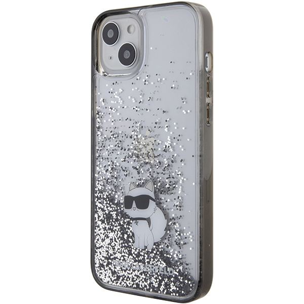iTok webáruház - Karl Lagerfeld Karl Lagerfeld Liquid Glitter Choupette tok iPhone 15 Plus (átlátszó) 2 Karl Lagerfeld Liquid Glitter Choupette case for iPhone 15 Plus (átlátszó)