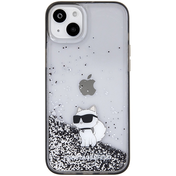 iTok webáruház - Karl Lagerfeld Karl Lagerfeld Liquid Glitter Choupette tok iPhone 15 Plus (átlátszó) 3 Karl Lagerfeld Liquid Glitter Choupette case for iPhone 15 Plus (átlátszó)