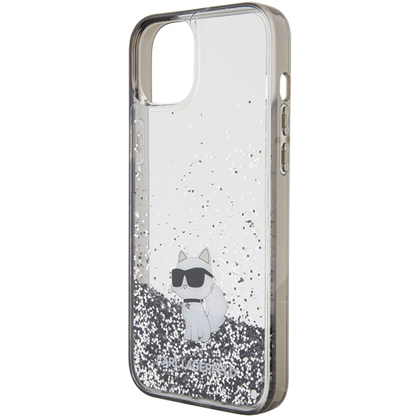 iTok webáruház - Karl Lagerfeld Karl Lagerfeld Liquid Glitter Choupette tok iPhone 15 Plus (átlátszó) 6 Karl Lagerfeld Liquid Glitter Choupette case for iPhone 15 Plus (átlátszó)
