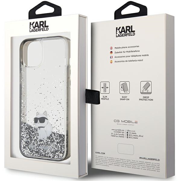 iTok webáruház - Karl Lagerfeld Karl Lagerfeld Liquid Glitter Choupette tok iPhone 15 Plus (átlátszó) 8 Karl Lagerfeld Liquid Glitter Choupette case for iPhone 15 Plus (átlátszó)