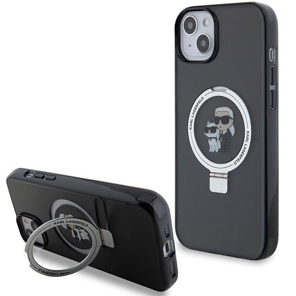 iTok webáruház - Karl Lagerfeld Karl Lagerfeld KLHMP15MHMRSKCK Ring Stand Karl&Choupette MagSafe tok iPhone 15 Plus készülékhez – fekete 1 Karl Lagerfeld KLHMP15MHMRSKCK iPhone 15 Plus 6.7"black/black hardcase Ring Stand Karl&Choupette MagSafe