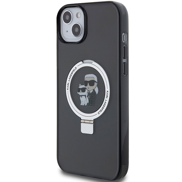 iTok webáruház - Karl Lagerfeld Karl Lagerfeld KLHMP15MHMRSKCK Ring Stand Karl&Choupette MagSafe tok iPhone 15 Plus készülékhez – fekete 2 Karl Lagerfeld KLHMP15MHMRSKCK iPhone 15 Plus 6.7"black/black hardcase Ring Stand Karl&Choupette MagSafe