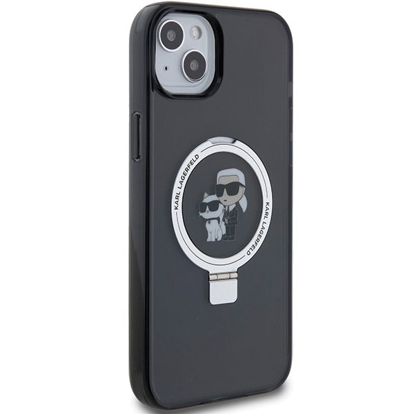 iTok webáruház - Karl Lagerfeld Karl Lagerfeld KLHMP15MHMRSKCK Ring Stand Karl&Choupette MagSafe tok iPhone 15 Plus készülékhez – fekete 4 Karl Lagerfeld KLHMP15MHMRSKCK iPhone 15 Plus 6.7"black/black hardcase Ring Stand Karl&Choupette MagSafe