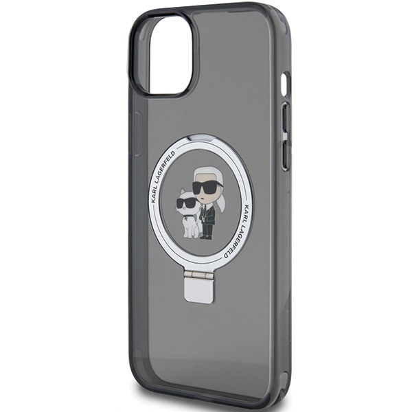 iTok webáruház - Karl Lagerfeld Karl Lagerfeld KLHMP15MHMRSKCK Ring Stand Karl&Choupette MagSafe tok iPhone 15 Plus készülékhez – fekete 6 Karl Lagerfeld KLHMP15MHMRSKCK iPhone 15 Plus 6.7"black/black hardcase Ring Stand Karl&Choupette MagSafe