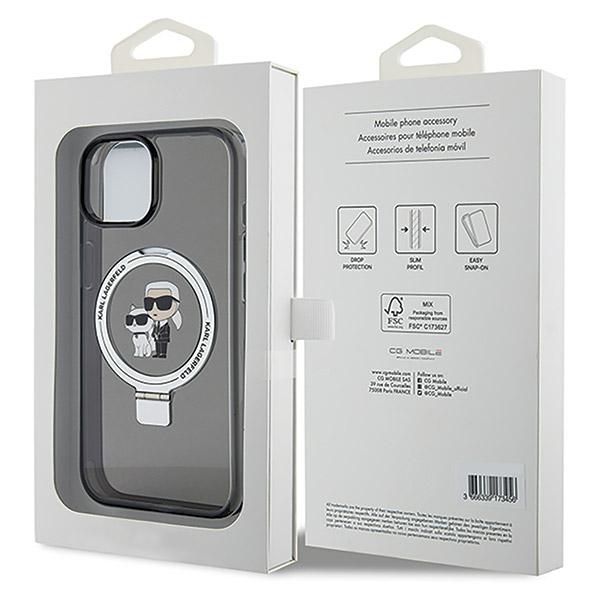 iTok webáruház - Karl Lagerfeld Karl Lagerfeld KLHMP15MHMRSKCK Ring Stand Karl&Choupette MagSafe tok iPhone 15 Plus készülékhez – fekete 8 Karl Lagerfeld KLHMP15MHMRSKCK iPhone 15 Plus 6.7"black/black hardcase Ring Stand Karl&Choupette MagSafe