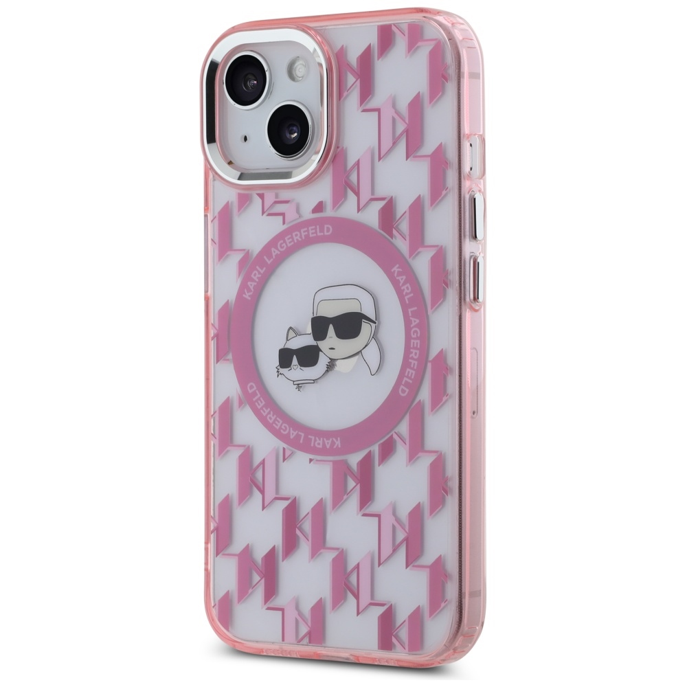 iTok webáruház - Karl Lagerfeld Karl Lagerfeld IML Monogram Karl & Choupette Head MagSafe tok iPhone 15 Plus készülékhez (rózsaszín) 2 Karl Lagerfeld IML Monogram Karl & Choupette Head MagSafe iPhone 15 Plus Case (rózsaszín)