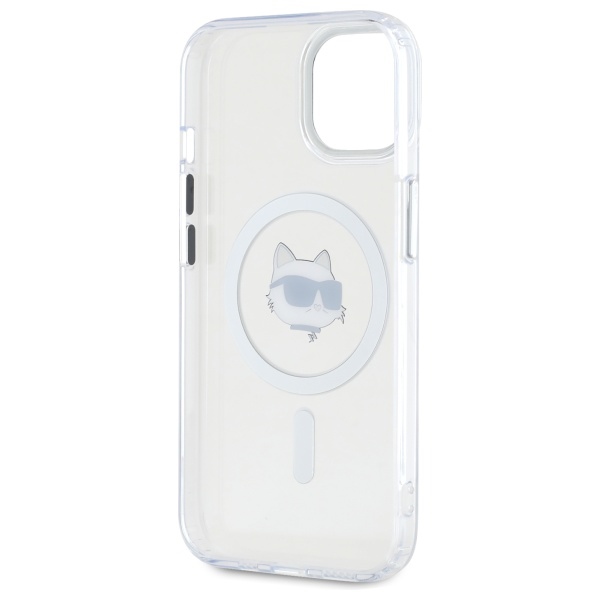 iTok webáruház - Karl Lagerfeld Karl Lagerfeld IML Metal Choupette Head MagSafe tok iPhone 15 Plus készülékhez (fehér) 7 Karl Lagerfeld IML Metal Choupette Head MagSafe iPhone 15 Plus Case (fehér)