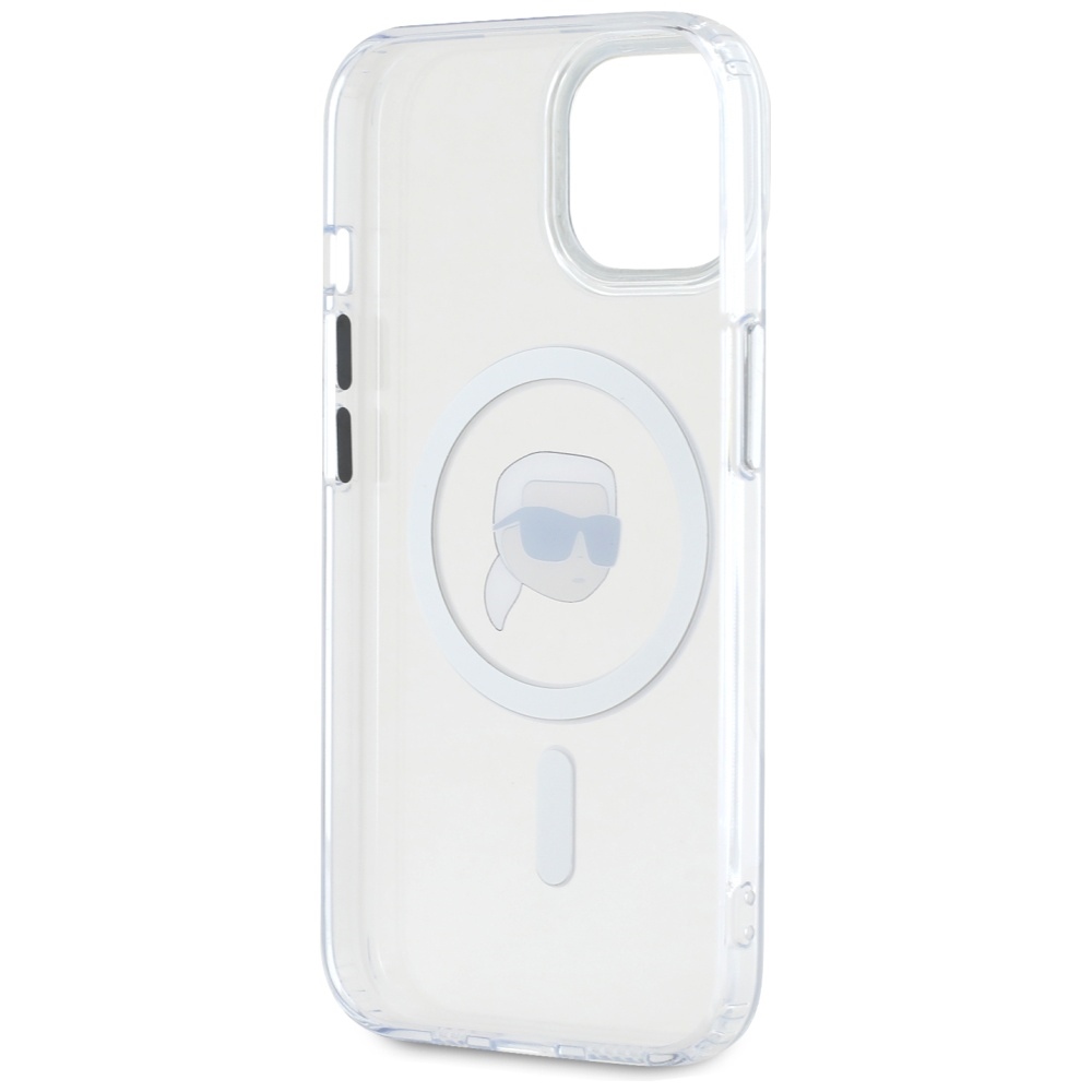 iTok webáruház - Karl Lagerfeld Karl Lagerfeld IML Metal Karl Head MagSafe tok iPhone 15 Plus készülékhez – fehér 7 Karl Lagerfeld IML Metal Karl Head MagSafe Case for iPhone 15 Plus White
