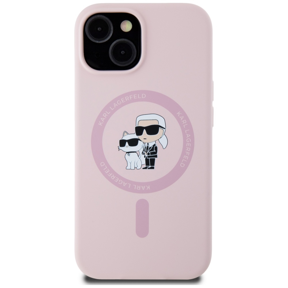 iTok webáruház - Karl Lagerfeld Karl Lagerfeld Silicone Karl&Choupette MagSafe iPhone 15 Plus tok (rózsaszín) 3 Karl Lagerfeld Silicone Karl&Choupette MagSafe iPhone 15 Plus Case (rózsaszín)