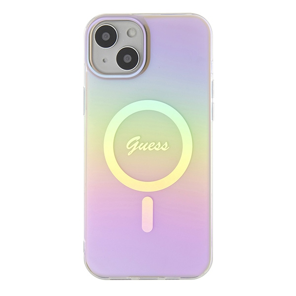 iTok webáruház - Guess Guess GUHMP15MHITSP iPhone 15 Plus 6,7 hüvelykes rózsaszín keménytok 3 Guess GUHMP15MHITSP iPhone 15 Plus 6.7" pink/pink hardcase IML Iridescent MagSafe