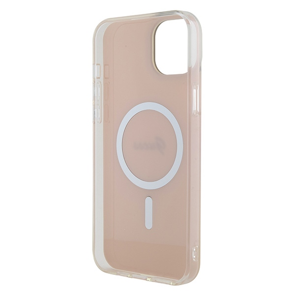 iTok webáruház - Guess Guess GUHMP15MHITSP iPhone 15 Plus 6,7 hüvelykes rózsaszín keménytok 7 Guess GUHMP15MHITSP iPhone 15 Plus 6.7" pink/pink hardcase IML Iridescent MagSafe
