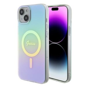 Guess GUHMP15MHITSQ iPhone 15 Plus kemény tok – türkiz