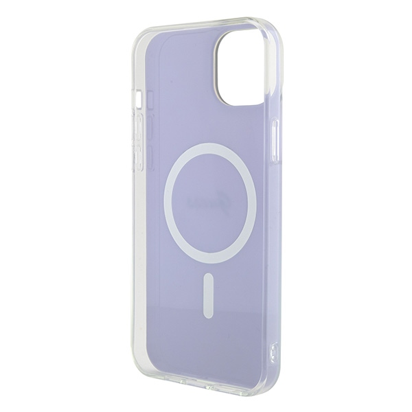 iTok webáruház - Guess Guess IML Iridescent MagSafe tok iPhone 15 Plus készülékhez (lila) 7 Guess IML Iridescent MagSafe case for iPhone 15 Plus (lila)