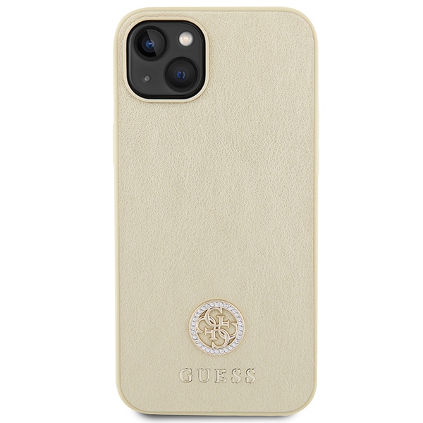 iTok webáruház - Guess Guess GUHCP15MPS4DGPD iPhone 15 Plus 6,7 hüvelykes tok – arany 3 Guess GUHCP15MPS4DGPD iPhone 15 Plus 6.7" gold/gold hardcase Strass Metal Logo
