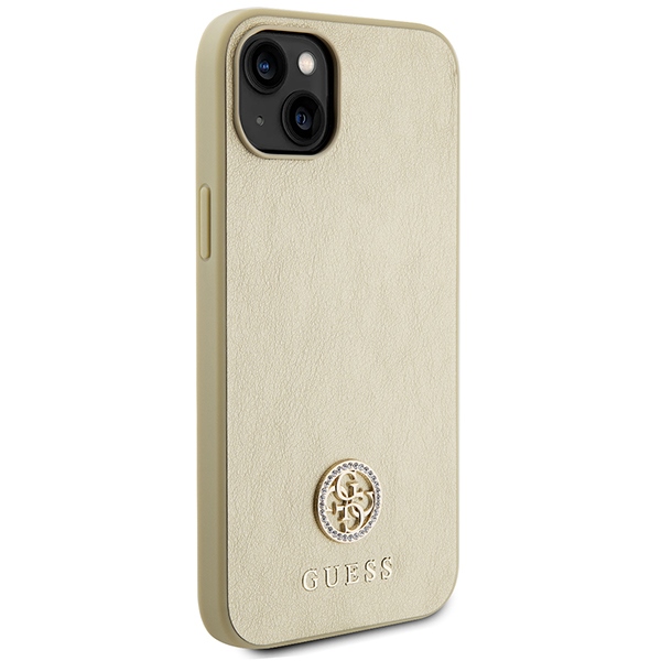 iTok webáruház - Guess Guess GUHCP15MPS4DGPD iPhone 15 Plus 6,7 hüvelykes tok – arany 4 Guess GUHCP15MPS4DGPD iPhone 15 Plus 6.7" gold/gold hardcase Strass Metal Logo
