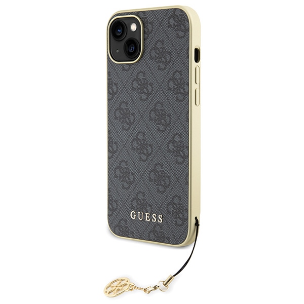 iTok webáruház - Guess Guess 4G Charms Collection case for iPhone 15 Plus (szürke) 2 Guess 4G Charms Collection case for iPhone 15 Plus (szürke)