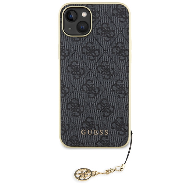 iTok webáruház - Guess Guess 4G Charms Collection case for iPhone 15 Plus (szürke) 3 Guess 4G Charms Collection case for iPhone 15 Plus (szürke)