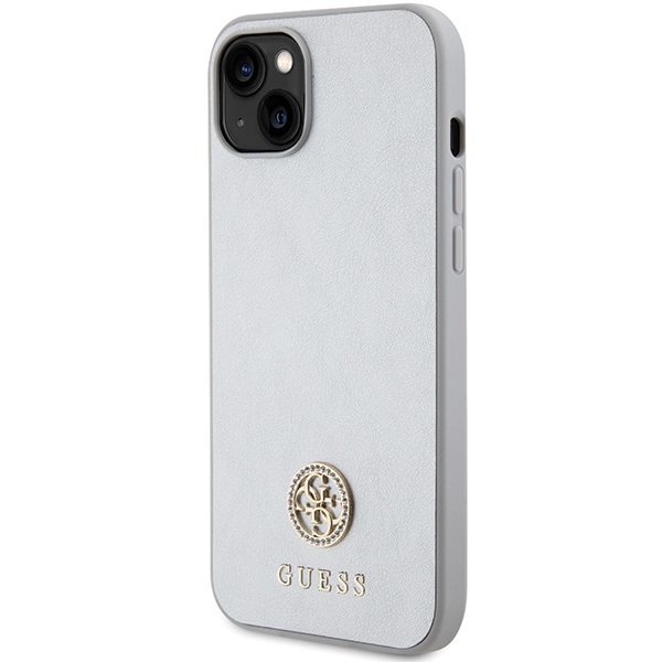 iTok webáruház - Guess Guess GUHCP15MPS4DGPS iPhone 15 Plus 6,7 hüvelykes ezüst keménytok – 4G Strass Metal Logo 2 Guess GUHCP15MPS4DGPS iPhone 15 Plus 6.7" silver/silver hardcase Strass Metal Logo