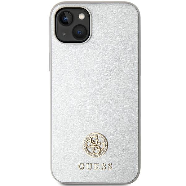 iTok webáruház - Guess Guess GUHCP15MPS4DGPS iPhone 15 Plus 6,7 hüvelykes ezüst keménytok – 4G Strass Metal Logo 3 Guess GUHCP15MPS4DGPS iPhone 15 Plus 6.7" silver/silver hardcase Strass Metal Logo