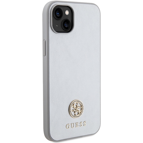 iTok webáruház - Guess Guess GUHCP15MPS4DGPS iPhone 15 Plus 6,7 hüvelykes ezüst keménytok – 4G Strass Metal Logo 4 Guess GUHCP15MPS4DGPS iPhone 15 Plus 6.7" silver/silver hardcase Strass Metal Logo