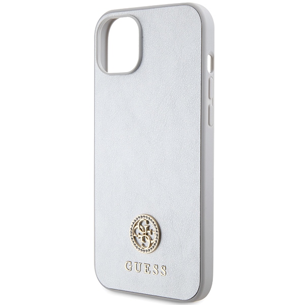 iTok webáruház - Guess Guess GUHCP15MPS4DGPS iPhone 15 Plus 6,7 hüvelykes ezüst keménytok – 4G Strass Metal Logo 6 Guess GUHCP15MPS4DGPS iPhone 15 Plus 6.7" silver/silver hardcase Strass Metal Logo