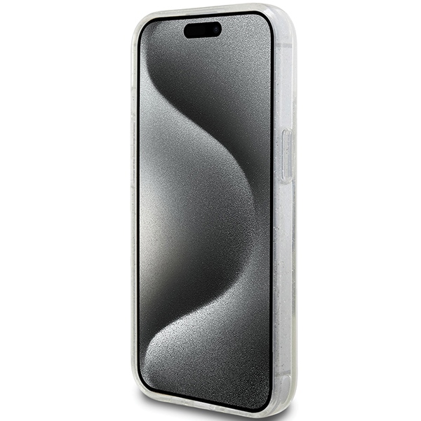 iTok webáruház - Guess Guess Liquid Glitter Gold Stripes tok iPhone 15 Plus / 14 Plus készülékhez (átlátszó) 5 Guess Liquid Glitter Gold Stripes case for iPhone 15 Plus / 14 Plus (átlátszó)