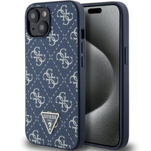 Guess 4G Triangle Metal Logo tok iPhone 15 Plus / 14 Plus készülékhez (kék)