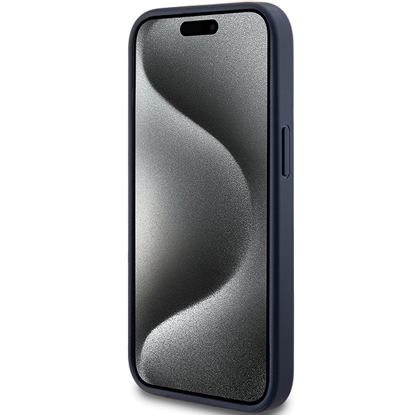 iTok webáruház - Guess Guess 4G Triangle Metal Logo tok iPhone 15 Plus / 14 Plus készülékhez (kék) 5 Guess 4G Triangle Metal Logo case for iPhone 15 Plus / 14 Plus (kék)