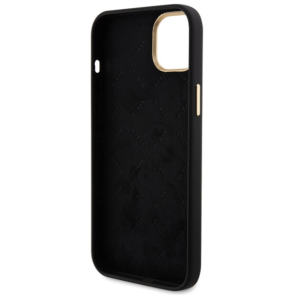 iTok webáruház - Guess Guess Silicone Logo Strass 4G szilikon tok iPhone 15 Plus / 14 Plus készülékhez (fekete) 7 Guess Silicone Logo Strass 4G Case for iPhone 15 Plus / 14 Plus 6.7" (fekete)