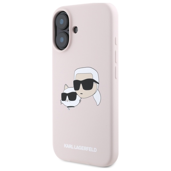 iTok webáruház - Karl Lagerfeld Karl Lagerfeld Silicone Nauble Heads Print MagSafe tok iPhone 16 készülékhez (rózsaszín) 2 Karl Lagerfeld Silicone Nauble Heads Print MagSafe Case for iPhone 16 (rózsaszín)