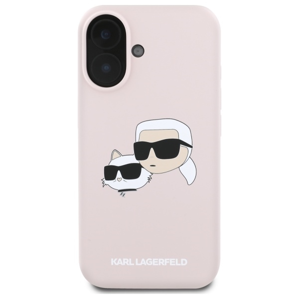 iTok webáruház - Karl Lagerfeld Karl Lagerfeld Silicone Nauble Heads Print MagSafe tok iPhone 16 készülékhez (rózsaszín) 3 Karl Lagerfeld Silicone Nauble Heads Print MagSafe Case for iPhone 16 (rózsaszín)
