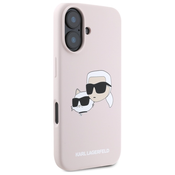 iTok webáruház - Karl Lagerfeld Karl Lagerfeld Silicone Nauble Heads Print MagSafe tok iPhone 16 készülékhez (rózsaszín) 4 Karl Lagerfeld Silicone Nauble Heads Print MagSafe Case for iPhone 16 (rózsaszín)