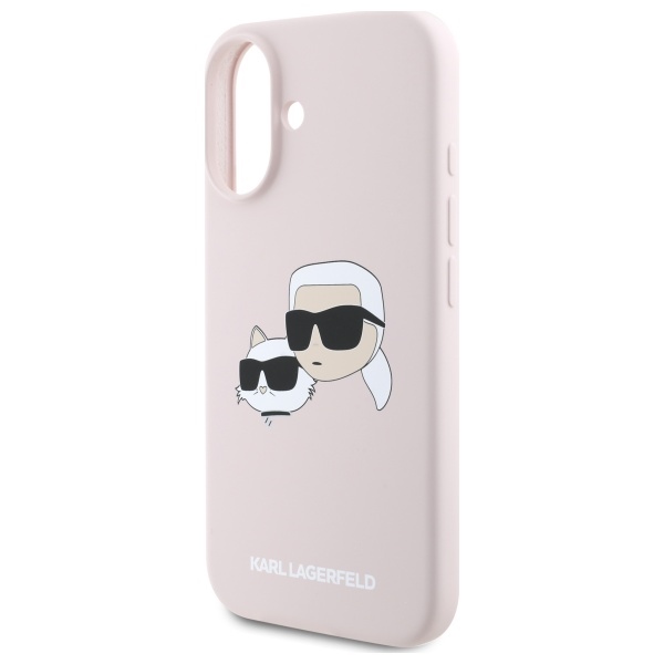 iTok webáruház - Karl Lagerfeld Karl Lagerfeld Silicone Nauble Heads Print MagSafe tok iPhone 16 készülékhez (rózsaszín) 6 Karl Lagerfeld Silicone Nauble Heads Print MagSafe Case for iPhone 16 (rózsaszín)