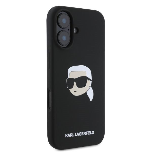 iTok webáruház - Karl Lagerfeld Karl Lagerfeld Silicone Karl Head Print MagSafe tok iPhone 16 készülékhez (fekete) 2 Karl Lagerfeld Silicone Karl Head Print MagSafe iPhone 16 Case (fekete)