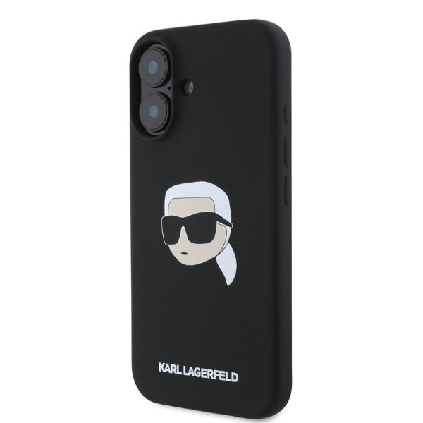 iTok webáruház - Karl Lagerfeld Karl Lagerfeld Silicone Karl Head Print MagSafe tok iPhone 16 készülékhez (fekete) 3 Karl Lagerfeld Silicone Karl Head Print MagSafe iPhone 16 Case (fekete)