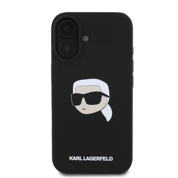 iTok webáruház - Karl Lagerfeld Karl Lagerfeld Silicone Karl Head Print MagSafe tok iPhone 16 készülékhez (fekete) 4 Karl Lagerfeld Silicone Karl Head Print MagSafe iPhone 16 Case (fekete)