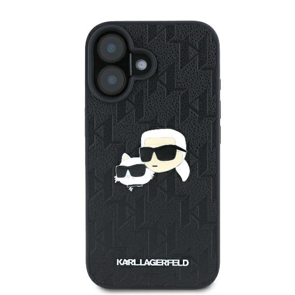 iTok webáruház - Karl Lagerfeld Karl Lagerfeld Monogram Karl & Choupette Head Pin tok iPhone 16-hoz (fekete) 3 Karl Lagerfeld Monogram Karl & Choupette Head Pin iPhone 16 Case (fekete)