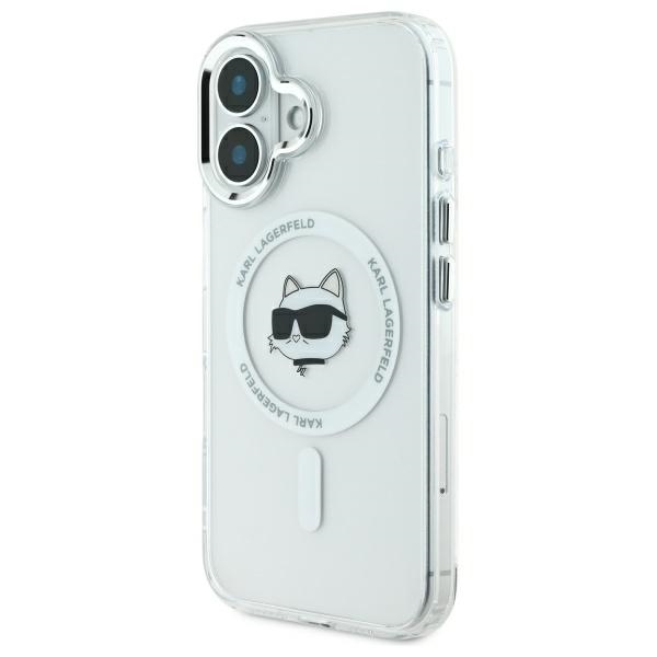 iTok webáruház - Karl Lagerfeld Karl Lagerfeld IML Metal Choupette Head MagSafe tok iPhone 16-hoz (fehér) 2 Karl Lagerfeld IML Metal Choupette Head MagSafe iPhone 16 Case (fehér)