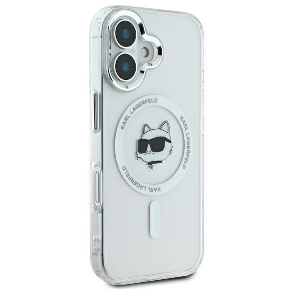 iTok webáruház - Karl Lagerfeld Karl Lagerfeld IML Metal Choupette Head MagSafe tok iPhone 16-hoz (fehér) 4 Karl Lagerfeld IML Metal Choupette Head MagSafe iPhone 16 Case (fehér)