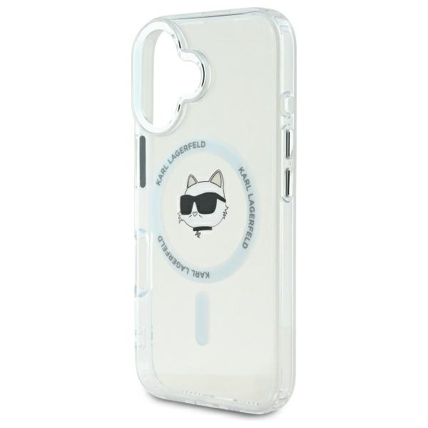 iTok webáruház - Karl Lagerfeld Karl Lagerfeld IML Metal Choupette Head MagSafe tok iPhone 16-hoz (fehér) 6 Karl Lagerfeld IML Metal Choupette Head MagSafe iPhone 16 Case (fehér)