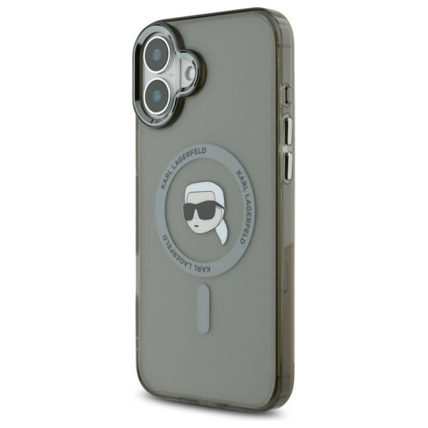 iTok webáruház - Karl Lagerfeld Karl Lagerfeld IML Metal Karl Head MagSafe tok iPhone 16-hoz – fekete (fekete) 2 Karl Lagerfeld IML Metal Karl Head MagSafe iPhone 16 Case (fekete)