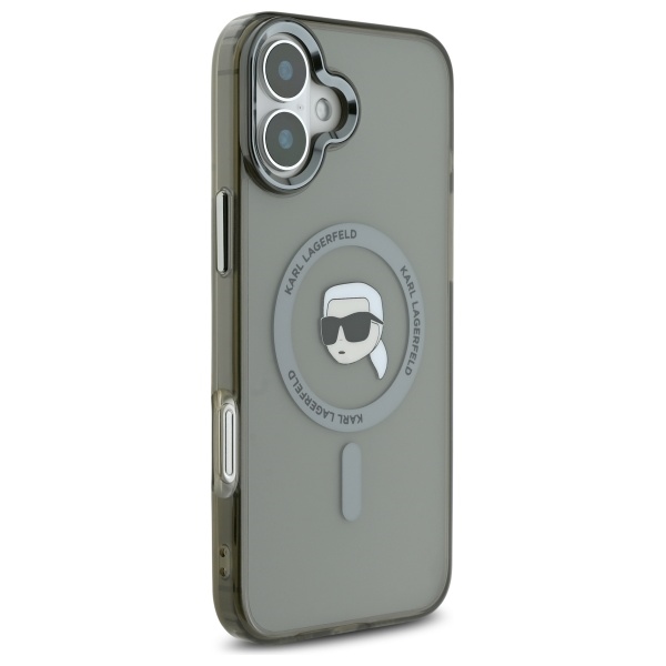 iTok webáruház - Karl Lagerfeld Karl Lagerfeld IML Metal Karl Head MagSafe tok iPhone 16-hoz – fekete (fekete) 3 Karl Lagerfeld IML Metal Karl Head MagSafe iPhone 16 Case (fekete)