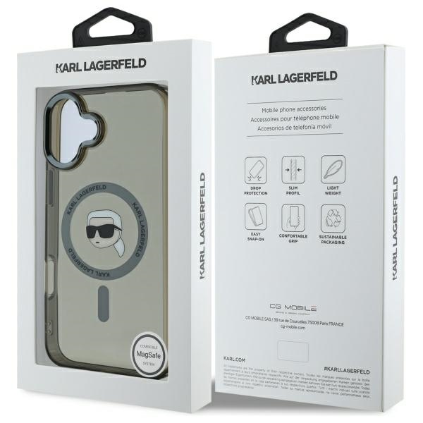 iTok webáruház - Karl Lagerfeld Karl Lagerfeld IML Metal Karl Head MagSafe tok iPhone 16-hoz – fekete (fekete) 7 Karl Lagerfeld IML Metal Karl Head MagSafe iPhone 16 Case (fekete)