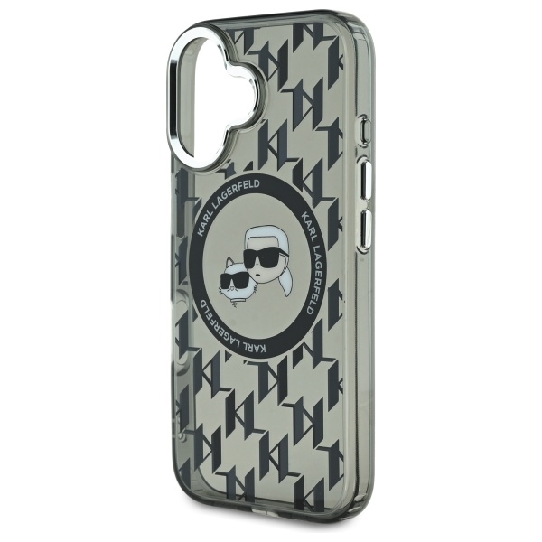 iTok webáruház - Karl Lagerfeld Karl Lagerfeld IML Monogram Karl & Choupette Head MagSafe tok iPhone 16 készülékhez (fekete) 6 Karl Lagerfeld IML Monogram Karl & Choupette Head MagSafe iPhone 16 Case (fekete)