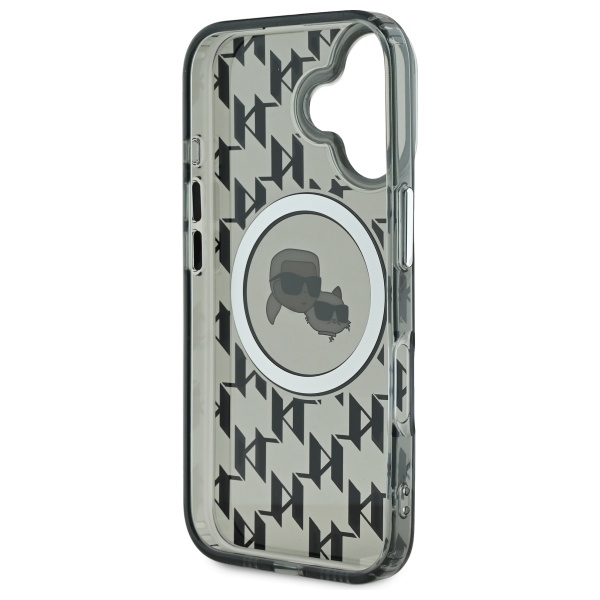iTok webáruház - Karl Lagerfeld Karl Lagerfeld IML Monogram Karl & Choupette Head MagSafe tok iPhone 16 készülékhez (fekete) 7 Karl Lagerfeld IML Monogram Karl & Choupette Head MagSafe iPhone 16 Case (fekete)