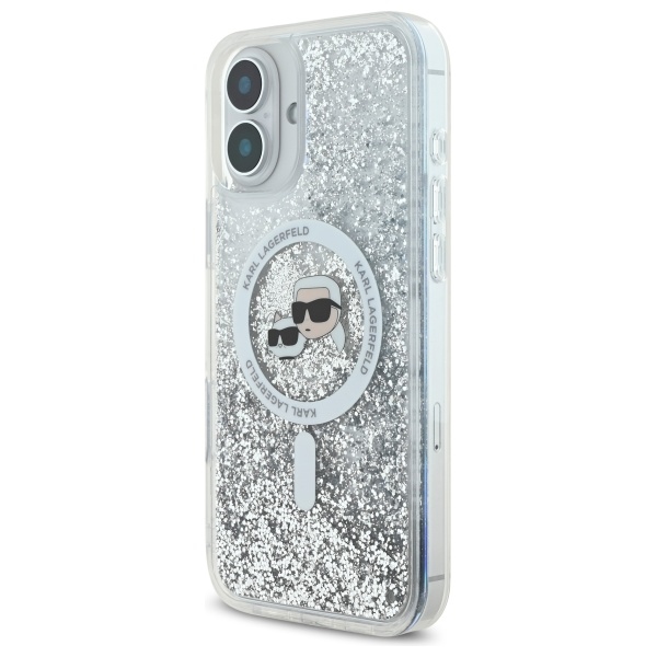 iTok webáruház - Karl Lagerfeld Karl Lagerfeld Liquid Glitter Karl&Choupette Head MagSafe iPhone 16 tok (átlátszó) 2 Karl Lagerfeld Liquid Glitter Karl&Choupette Head Magsafe iPhone 16 Case (átlátszó)