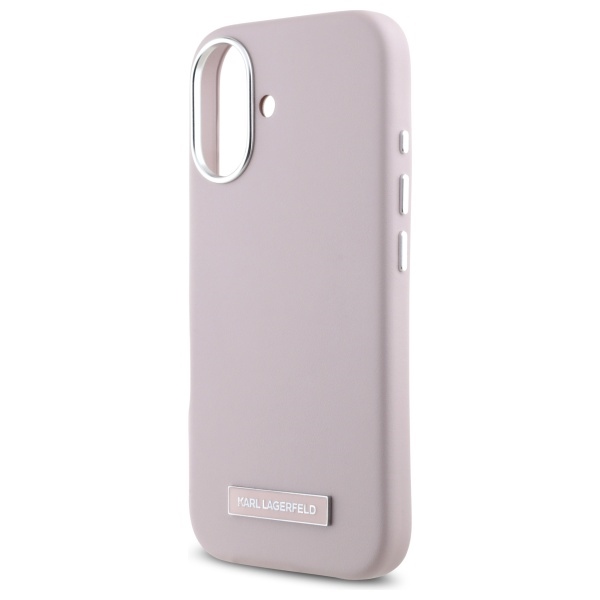 iTok webáruház - Karl Lagerfeld Karl Lagerfeld FW Metal Plate MagSafe tok iPhone 16 készülékhez (rózsaszín) 6 Karl Lagerfeld FW Metal Plate MagSafe iPhone 16 Case (rózsaszín)