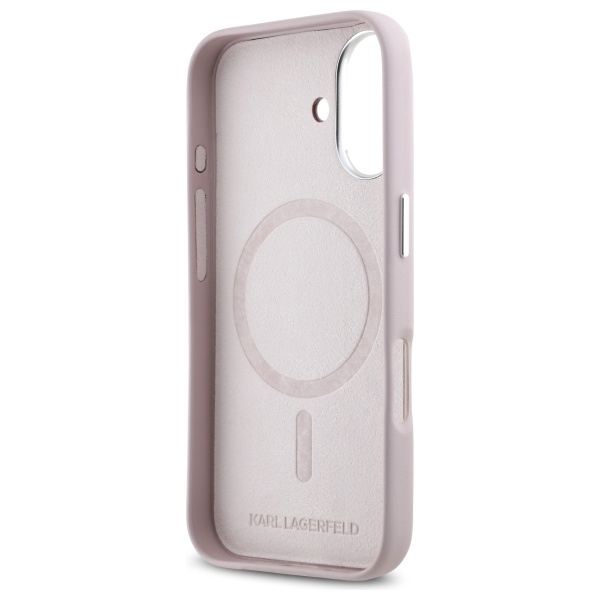 iTok webáruház - Karl Lagerfeld Karl Lagerfeld FW Metal Plate MagSafe tok iPhone 16 készülékhez (rózsaszín) 7 Karl Lagerfeld FW Metal Plate MagSafe iPhone 16 Case (rózsaszín)