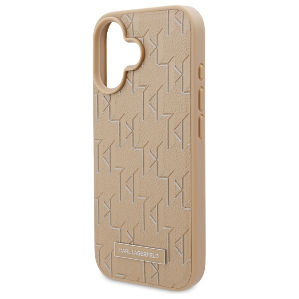 iTok webáruház - Karl Lagerfeld Karl Lagerfeld Hot Stamp MagSafe tok iPhone 16-hoz (bézs) 6 Karl Lagerfeld Hot Stamp Magsafe iPhone 16 Case (bézs)